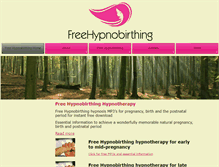 Tablet Screenshot of freehypnobirthing.com